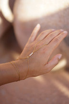 Pearl Handchain Necklace